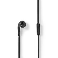 Nedis HPWD2021BK hoofdtelefoon/headset Bedraad In-ear Oproepen/muziek Zwart - thumbnail