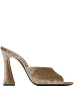 Saint Laurent mules Suite 105 mm en velours - Marron