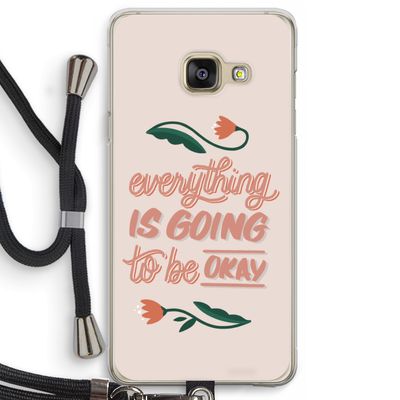 Optimistic flower girl: Samsung Galaxy A3 (2016) Transparant Hoesje met koord