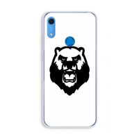 Angry Bear (white): Huawei Y6s Transparant Hoesje