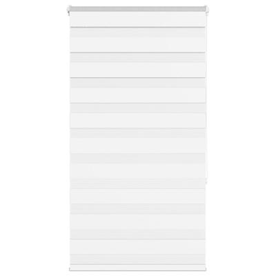 VidaXL Zebra rolgordijn 75x150 cm stofbreedte 70,9 cm polyester wit