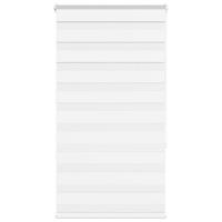 VidaXL Zebra rolgordijn 75x150 cm stofbreedte 70,9 cm polyester wit