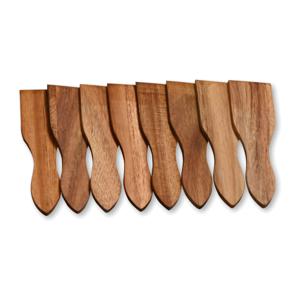 Kesper Gourmetspatels - 8x - acacia hout - 13 x 4 cm - gourmetten - racletten - grillen