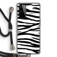 Zebra pattern: OnePlus 9 Pro Transparant Hoesje met koord Zebra pattern: OnePlus 9 Pro Transparant Hoesje met koord