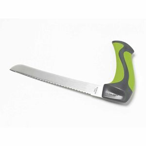 Broodmes met gehoekt handvat | Lengte mes 20 cm | Roestvrijstaal | Anti-slip handvat | Vaatwasmachine bestendig | PR63016
