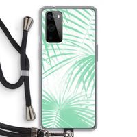 Palmbladeren: OnePlus 9 Pro Transparant Hoesje met koord