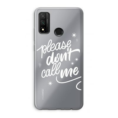 Don't call: Huawei P Smart (2020) Transparant Hoesje