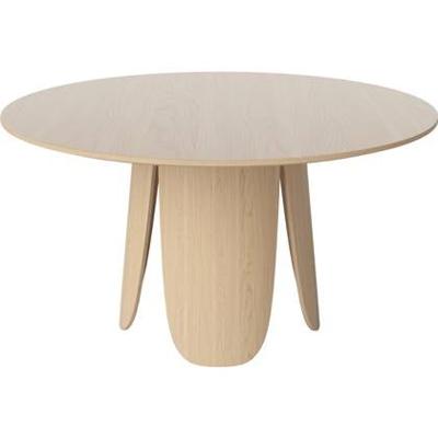 Bolia Peyote Eettafel - Ø 140 cm - Witgepigmenteerd Gelakt Eiken