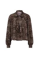 Studio Anneloes Frances Satin Animal Blouse 11864 Blouse 8890 Chocolate/black Studio Anneloes Frances Satin Animal Blouse 11864 Blouse 8890 Chocolate/black