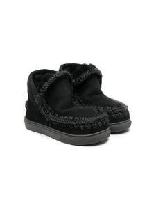 Mou Kids bottines eskimo en daim - Noir