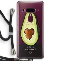 Avocuddle: HTC U12+ Transparant Hoesje met koord
