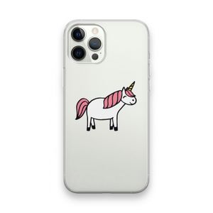 Eenhoorn: iPhone 12 Pro Max Transparant Hoesje