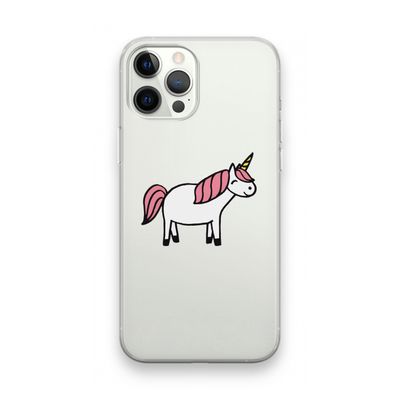 Eenhoorn: iPhone 12 Pro Max Transparant Hoesje