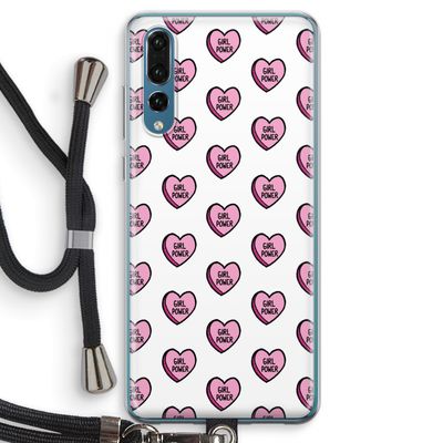 GIRL POWER: Huawei P20 Pro Transparant Hoesje met koord