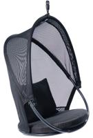 Hangstoel Eénpersoons 'Mesh' Black - Grijs - 160 kg - Tropilex