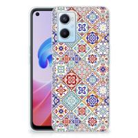OPPO A96 | OPPO A76 | TPU | Siliconen hoesje | Tiles Color