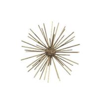 PTMD Decoratieve object Spike Gerris - 20x20x20 cm - Metaal - Goud - thumbnail