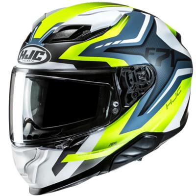 HJC F71 Fes, Integraalhelm, Mat geel Blauw