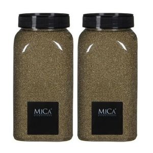 Mica decoratie zandkorrels goud 2 kg/kilo   -