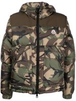 Moncler doudoune à imprimé camouflage - Vert