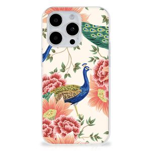 TPU Hoesje voor iPhone 15 Pro Pink Peacock