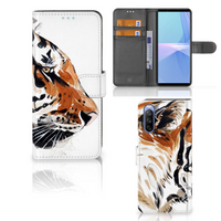 Hoesje Sony Xperia 10 III Watercolor Tiger - thumbnail