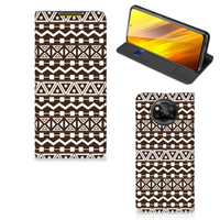 Xiaomi Poco X3 Pro | Poco X3 Hoesje met Magneet Aztec Brown - thumbnail