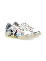 Moa Kids baskets Mickey + Minnie à paillettes - Argent