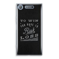 Risk loss: Sony Xperia XZ1 Transparant Hoesje