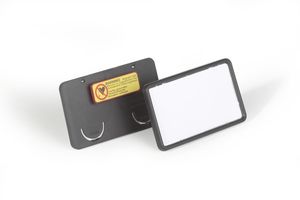 Badge Durable clip card met magneet 40x75mm