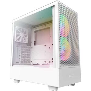 NZXT H5 Flow RGB All White tower behuizing Tempered Glass