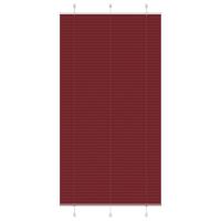 VidaXL Plissé rolgordijn 110x200cm stofbreedte 109,4cm bordeauxrood