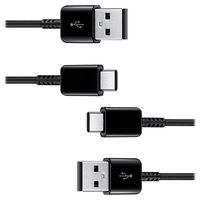 Samsung USB-A / USB-C Kabel EP-DG930MBEGWW - 1.5m - 25W - 2 St. - Zwart