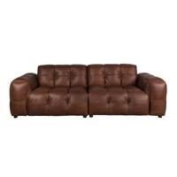 Dutchbone Hackman 3-zitsbank Leer Chocolade Bruin Dutchbone Hackman 3-zitsbank Leer Chocolade Bruin