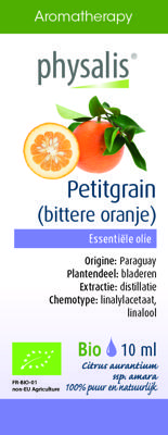 Physalis Aromatherapy Essentiële Oliën Petitgrain Olie 10ml