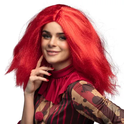 Rode Pruik Clownette
