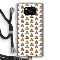Poop emoji: Xiaomi Poco X3 NFC Transparant Hoesje met koord