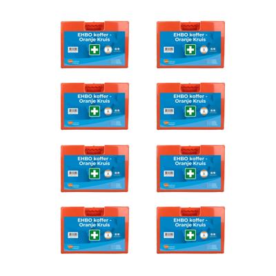 8-pack EHBO Koffer Oranje Kruis - 8-pack EHBO koffer oranje kruis