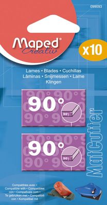 Maped vervangmesjes voor MatCutter 90°, blister van 10 stuks
