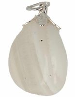 Agaat Wit Edelsteen Hanger Agaat Wit Edelsteen Hanger
