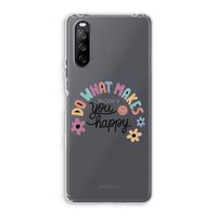 Happy days: Sony Xperia 10 III Transparant Hoesje