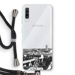 Marrakech Skyline : Samsung Galaxy A70 Transparant Hoesje met koord