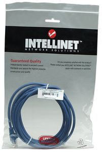 Intellinet 319980 RJ45 Netwerkkabel, patchkabel CAT 5e U/UTP 15.00 m Blauw 1 stuk(s)