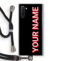 Namecase: Samsung Galaxy Note 10 Transparant Hoesje met koord