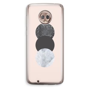 Marmeren cirkels: Motorola Moto G6 Transparant Hoesje