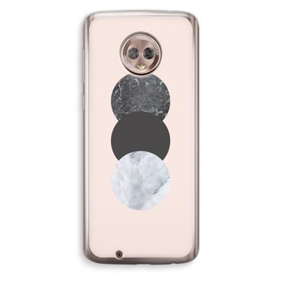 Marmeren cirkels: Motorola Moto G6 Transparant Hoesje