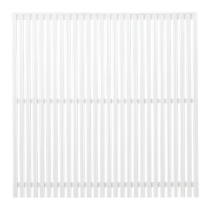 Wit Houten Tuinscherm Sendai 180 x 180 CM