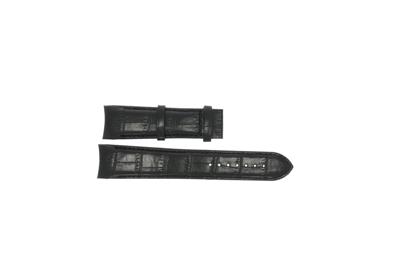 Horlogeband Tissot T0356171605100A XL / T610028583 Croco leder Zwart 23mm