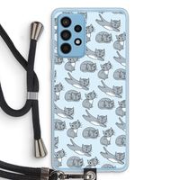 Poezen: Samsung Galaxy A52 Transparant Hoesje met koord