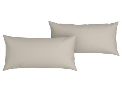 LIVARNO home 2 Mousseline kussenslopen 80 x 40 cm (Beige)